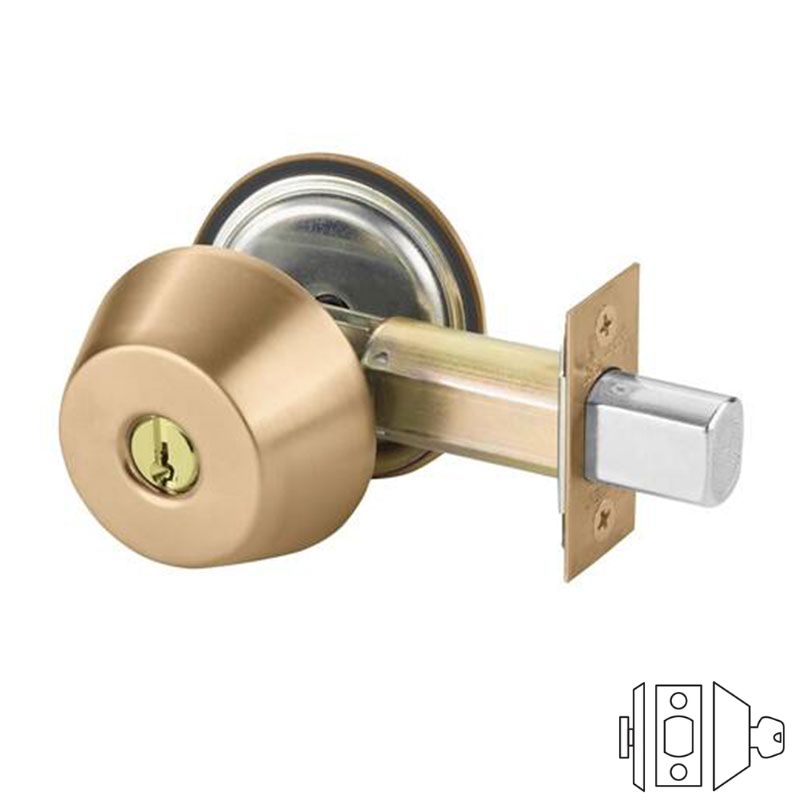 Sargent 485 Deadbolt, Single Cylinder 2 3/4 Backset