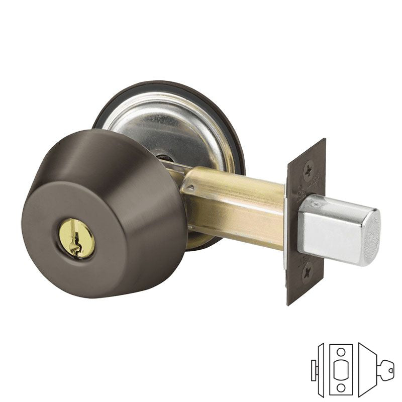 Sargent 485 Deadbolt, Single Cylinder 2 3/4 Backset