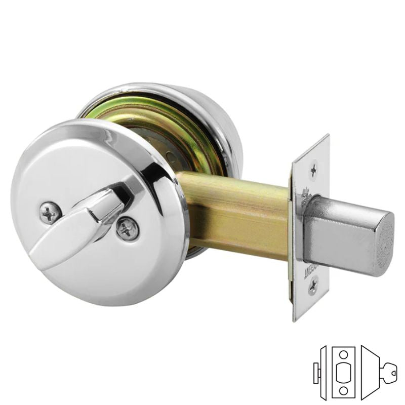 Sargent 485 Deadbolt, Single Cylinder 2 3/4 Backset