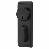 Sargent AD-106 BSP black auxiliary outside control storeroom function trim with keyed #41 cylinder and thumbturn