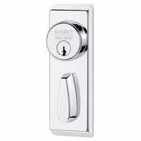 Sargent AD-106 auxiliary outside control storeroom escutcheon in US26 polished chrome with #41 cylinder