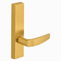 SARGENT 710-ETB dummy lever trim for 80 Series exit devices, satin brass US4, rectangular escutcheon