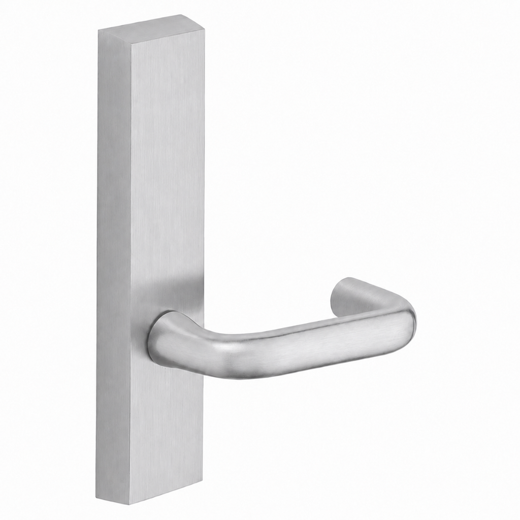 SARGENT 710-ETJ dummy lever trim for 80 Series exit devices, US26D satin chrome, rectangular escutcheon
