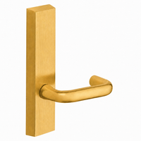 SARGENT 710-ETJ dummy lever trim for 80 Series exit devices, US4 satin brass, rectangular escutcheon