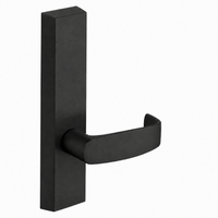 SARGENT 710-ETL-BSP dummy lever trim for 80 Series exit devices, black suede powder coat, rectangular escutcheon