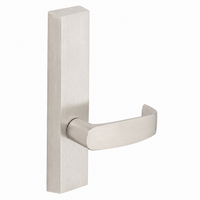 SARGENT 710-ETL-US15 dummy lever trim for 80 Series exit devices, satin nickel rectangular escutcheon