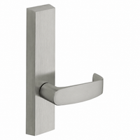 SARGENT 710-ETL dummy lever trim for 80 Series exit devices, satin chrome US26D with rectangular escutcheon