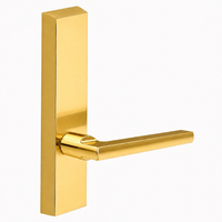 SARGENT 710-ETMD dummy lever trim for 80 Series exit devices, polished brass US3, rectangular escutcheon