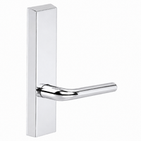 SARGENT 710-ETME dummy lever trim for 80 Series exit devices, polished chrome US26 with rectangular escutcheon