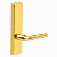 SARGENT 710-ETME dummy lever trim for 80 Series exit devices, polished brass US3, rectangular escutcheon
