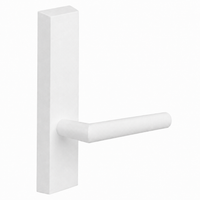 SARGENT 710-ETMI-WSP dummy lever trim, white suede powder coat, rectangular escutcheon for 80 Series exit devices
