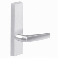 SARGENT 710-ETMJ dummy lever trim for 80 Series exit devices, satin chrome US26D, rectangular escutcheon