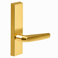 SARGENT 710-ETMJ dummy lever trim for 80 Series exit devices, polished brass US3, rectangular escutcheon