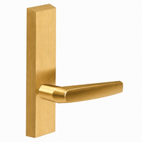SARGENT 710-ETMJ dummy lever trim for 80 series exit devices, satin brass US4, rectangular escutcheon