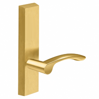 SARGENT 710-ETMV dummy lever trim for 80 Series exit devices, satin brass US4, rectangular escutcheon