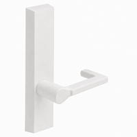 SARGENT 710-ETND-WSP dummy lever trim for 80 Series exit devices, white suede powder finish, rectangular escutcheon