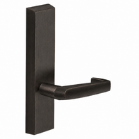 SARGENT 710-ETNJ dummy lever trim for 80 Series exit device, US10BE dark bronze, rectangular escutcheon