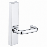 SARGENT 715-8-ETJ US26 exit device trim, passage function, polished chrome escutcheon with J lever