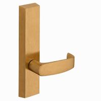 SARGENT 715-8-ETL exit device trim with L lever, US10 satin bronze finish, non-keyed passage trim