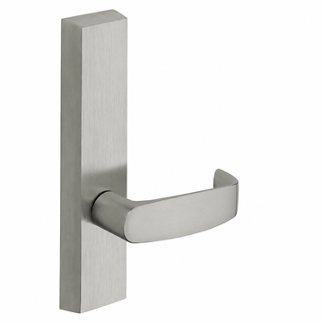 SARGENT 715-8-ETL exit device trim, L lever on rectangular escutcheon, satin chrome US26D