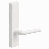 SARGENT 715-8-ETME exit device trim with ME lever, WSP white suede powder coat, non-keyed passage
