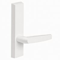 SARGENT 715-8-ETMJ-WSP exit device trim, white suede powder coat plate with MJ passage lever, non-keyed