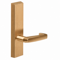 SARGENT 715-8-ETNJ exit device trim, NJ lever on ET escutcheon, satin bronze US10 finish, non-keyed