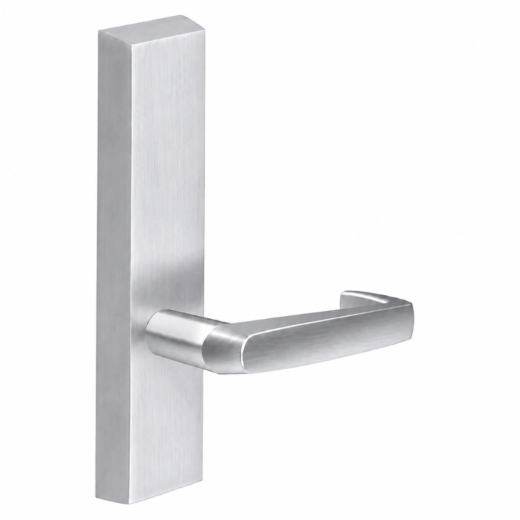 SARGENT 715-8-ETNJ exit device trim with NJ lever, non-keyed passage, satin chrome US26D