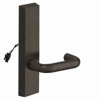 SARGENT 773-8-ETJ-12V electrified exit trim with J lever, US10B dark bronze finish, rectangular escutcheon