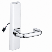 SARGENT 773-8-ETJ-12V-US26 electrified exit device trim, polished chrome plate with J lever and wire lead