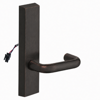 SARGENT 773-8-ETJ-24V-US10BE electrified exit trim with J lever, dark bronze rectangular escutcheon