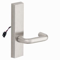 SARGENT 773-8-ETJ-24V-US15 electrified exit trim with J lever, satin nickel finish, rectangular escutcheon