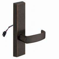 SARGENT 773-8-ETL-12V electrified exit trim with L lever, oil-rubbed bronze US10BE rectangular escutcheon
