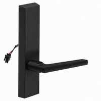 SARGENT 773-8-ETMD-12V-BSP electrified exit device trim, black suede powder coat, MD lever, no cylinder