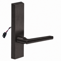 SARGENT 773-8-ETMD-24V electrified exit trim with MD lever, dark bronze US10BE finish, rectangular escutcheon