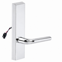 SARGENT 773-8-ETME-12V-US26 electrified exit trim with ME lever, polished chrome backplate, no cylinder