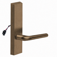 SARGENT 773-8-ETME-24V US10 electrified exit trim with ME lever, satin bronze rectangular escutcheon