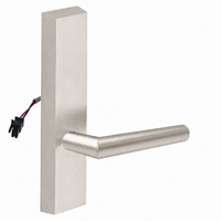 SARGENT 773-8-ETMI-24V-US15 electrified exit device trim, satin nickel, MI lever on rectangular escutcheon