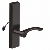 SARGENT 773-8-ETMV-24V electrified exit trim, MV lever on rectangular escutcheon, dark bronze US10BE