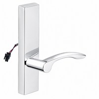 SARGENT 773-8-ETMV-24V-US26 electrified exit trim with MV lever, polished chrome escutcheon, no cylinder