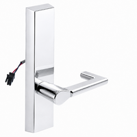 SARGENT 773-8-ETND-12V US26 polished chrome electrified exit trim with ND lever and rectangular escutcheon