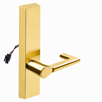 SARGENT 773-8-ETND-12V electrified exit trim with ND lever, polished brass US3, rectangular escutcheon