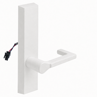 SARGENT 773-8-ETND-12V-WSP electrified exit trim with ND lever, white suede powder coat backplate