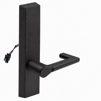 SARGENT 773-8-ETND-24V-BSP electrified exit trim, black suede powder coat, ND lever on rectangular escutcheon