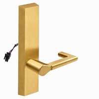 SARGENT 773-8-ETND-24V electrified exit trim with ND lever, satin brass US4 rectangular escutcheon