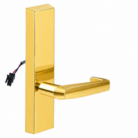 SARGENT 773-8-ETNJ-24V electrified exit device trim with NJ lever, polished brass US3 finish