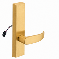 SARGENT 773-8-ETP-12V US4 electrified exit trim with P lever, satin brass rectangular escutcheon, no cylinder