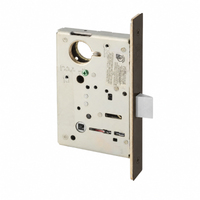 Sargent 8215 US10BE oil-rubbed bronze mortise lock body only, passage/closet function with latch and faceplate
