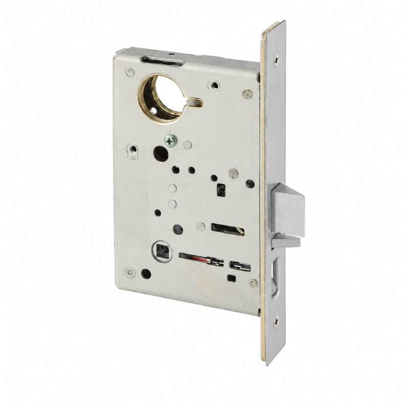 Sargent 8255 US26D satin chrome office/entry mortise lock body only with faceplate and latch bolt