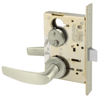 Sargent 8265-LNB Privacy Bedroom or Bath Mortise Lock, B - Lever, LN - Rose, Field Reversible, Grade 1